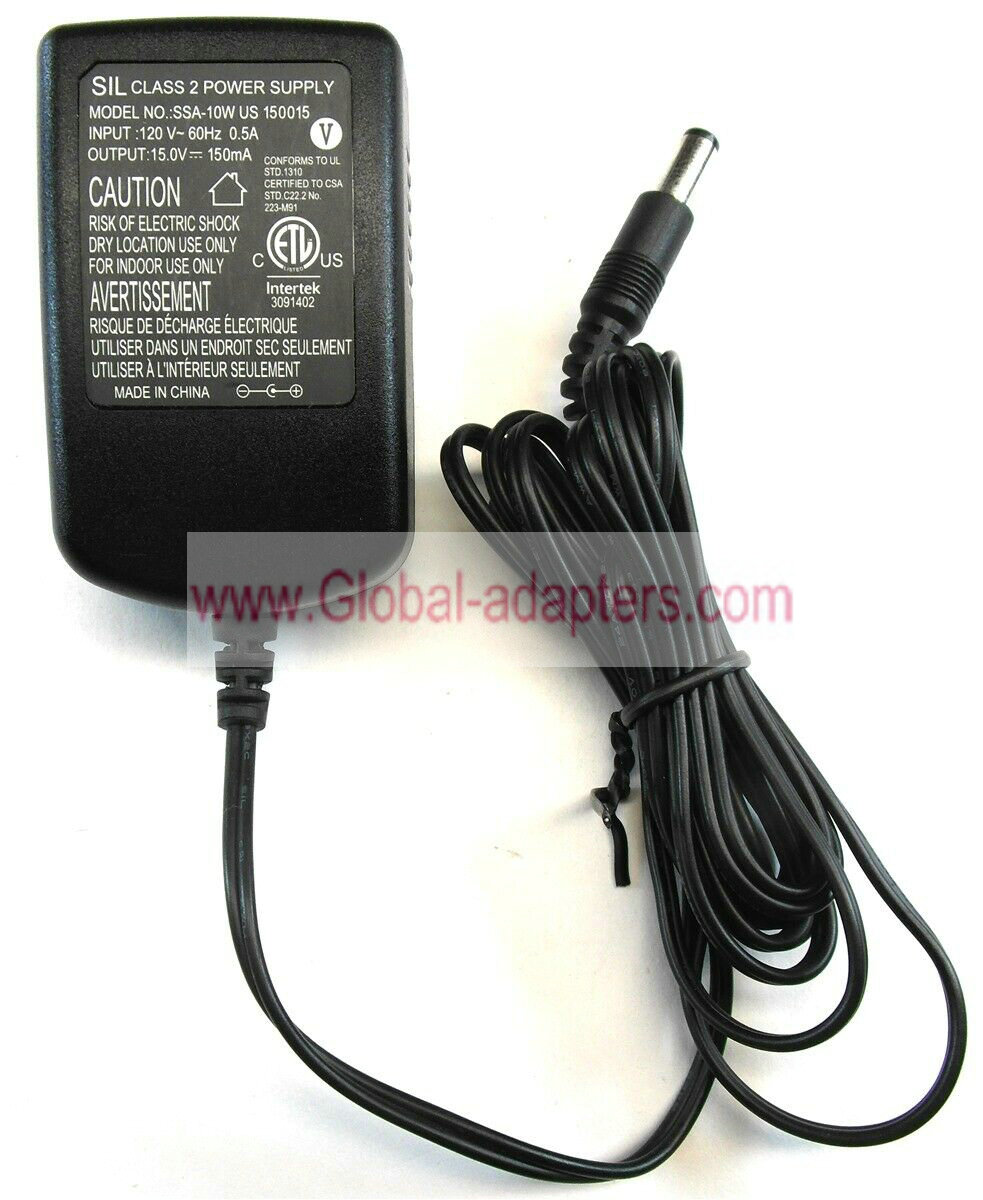 Brand New Sil SSA-10W US 150015 Class 2 Charger AC Adapter Power Supply 15V 150mA